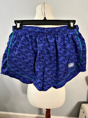 Nike Dri-FIT Abstract Athletic Shorts Blue & Purple Medium